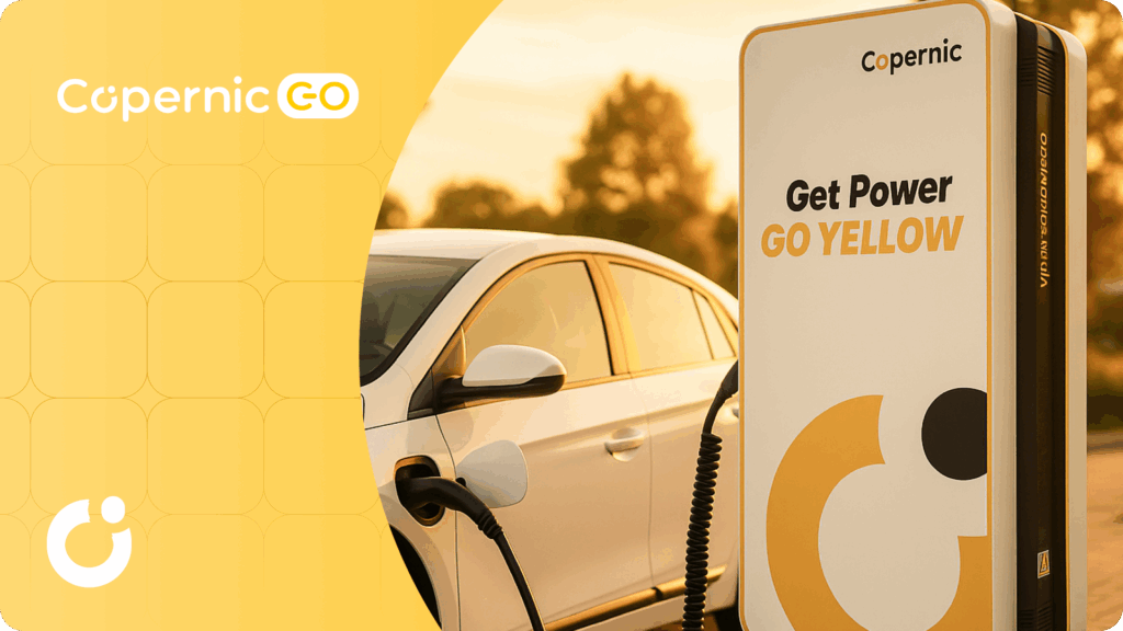 stacja ładowania copernic go z autem elektrycznym